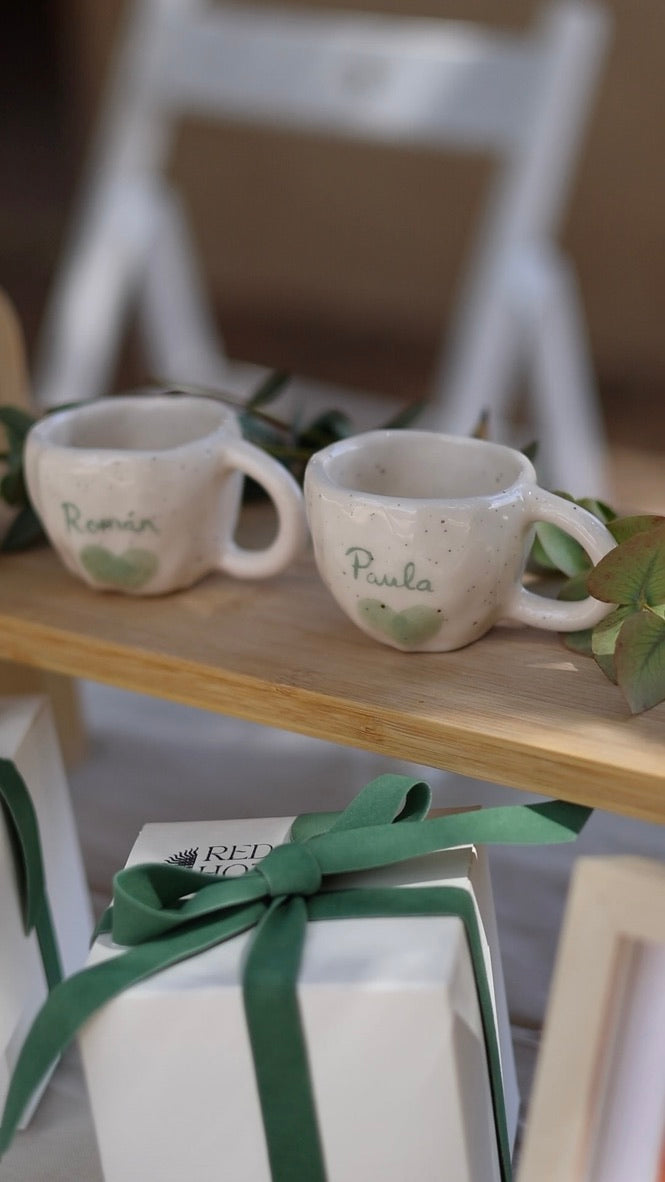 Tazas personalizadas de cerámica tamaño mini