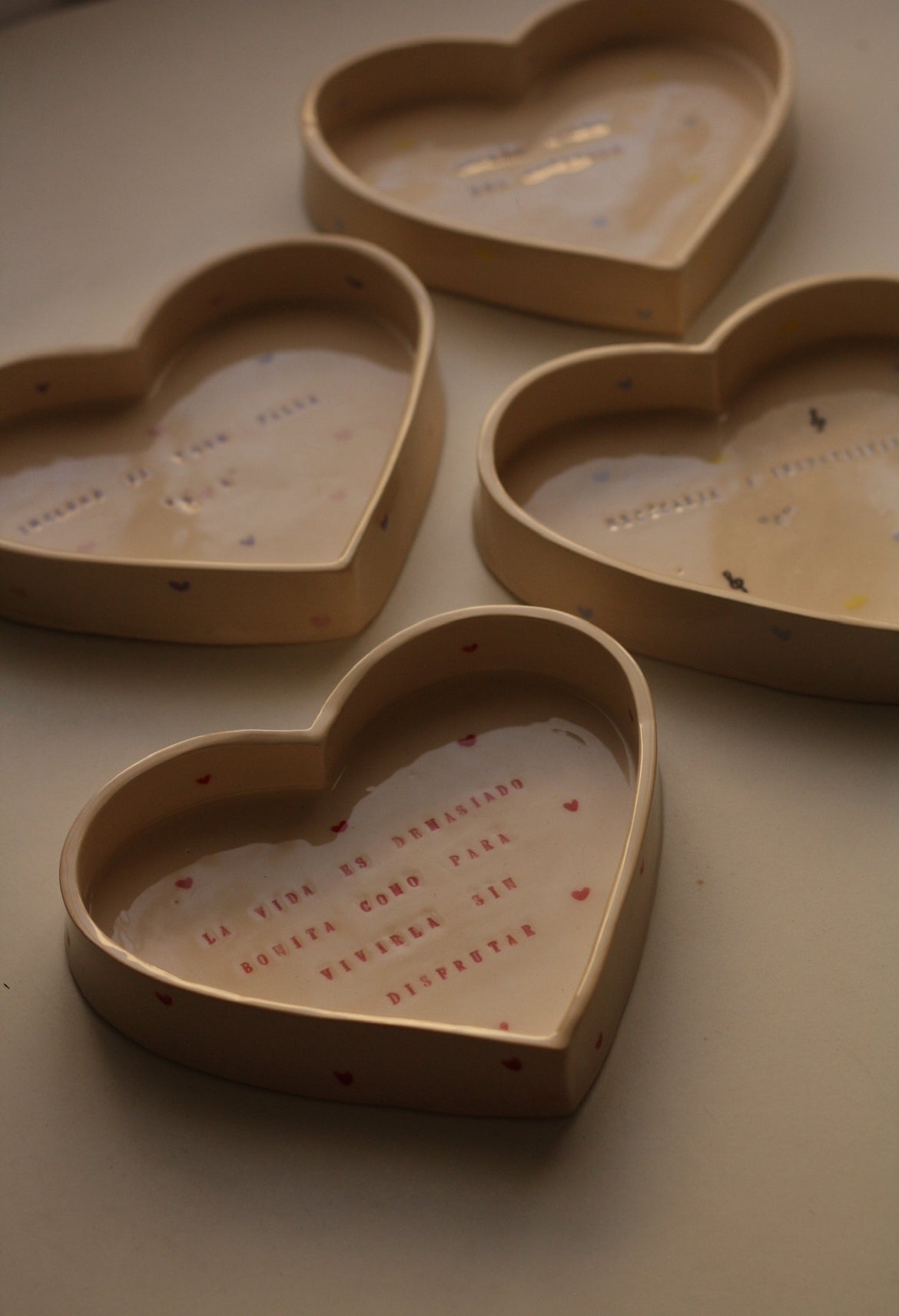 Plato corazón de cerámica