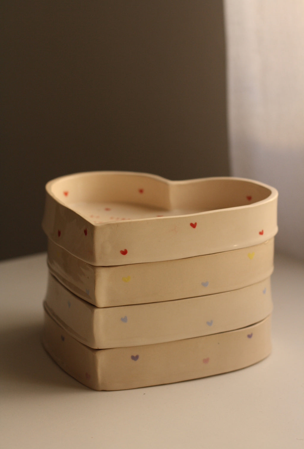 Plato corazón de cerámica