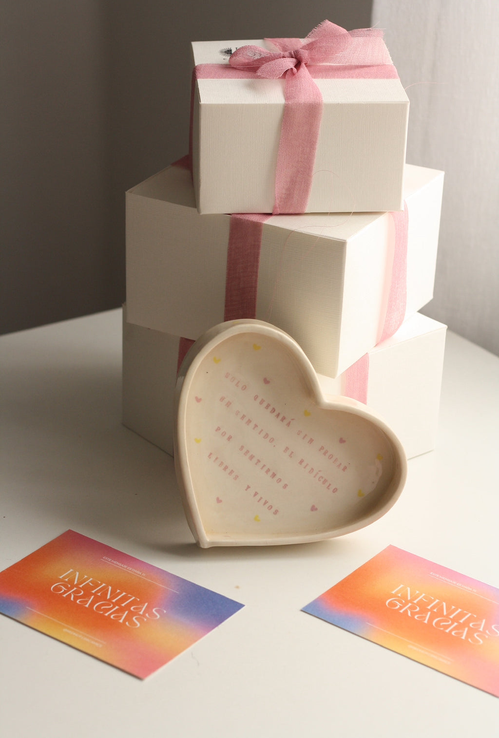 Plato corazón de cerámica